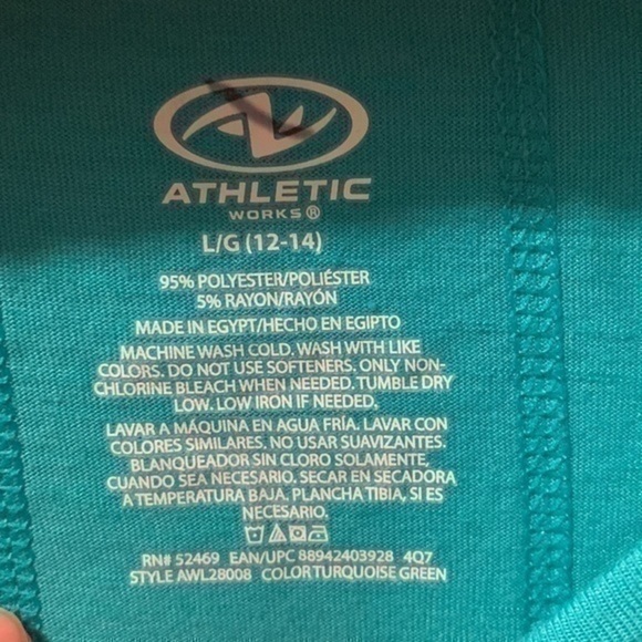 Athletic works large teal top - Picture 5 of 8